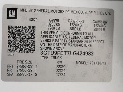 2020 GMC Sierra 1500 4WD Crew Cab 147 Denali