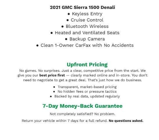 2021 GMC Sierra 1500 4WD Crew Cab 147 Denali