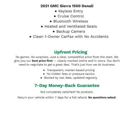 2021 GMC Sierra 1500 4WD Crew Cab 147 Denali