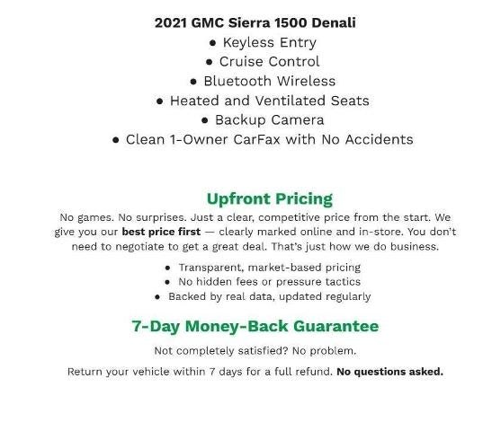 2021 GMC Sierra 1500 4WD Crew Cab 147 Denali