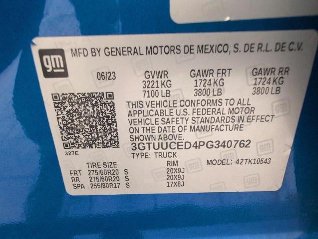2023 GMC Sierra 1500 4WD Crew Cab 147 Elevation w/3SB