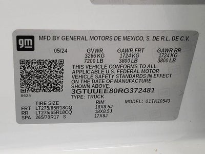 2024 GMC Sierra 1500 4WD Crew Cab 147 AT4