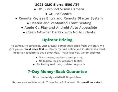 2025 GMC Sierra 1500 4WD Crew Cab 147 AT4
