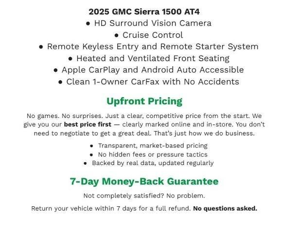 2025 GMC Sierra 1500 4WD Crew Cab 147 AT4