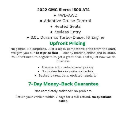 2022 GMC Sierra 1500 4WD Crew Cab 147 AT4