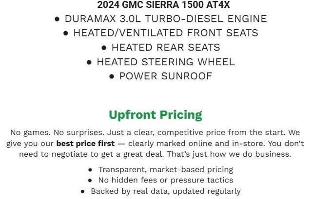 2024 GMC Sierra 1500 4WD Crew Cab 147 AT4X