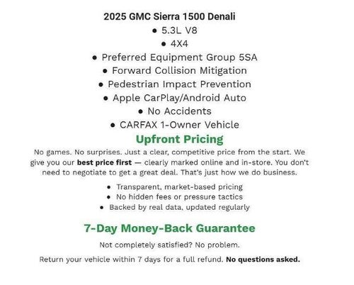 2025 GMC Sierra 1500 4WD Crew Cab 147 Denali