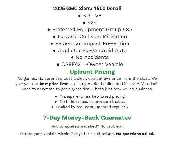 2025 GMC Sierra 1500 4WD Crew Cab 147 Denali