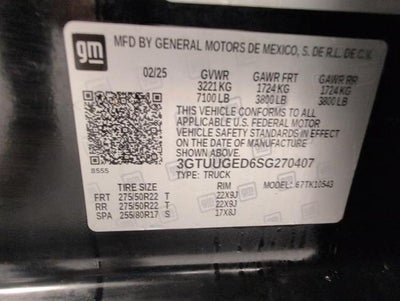 2025 GMC Sierra 1500 4WD Crew Cab 147 Denali