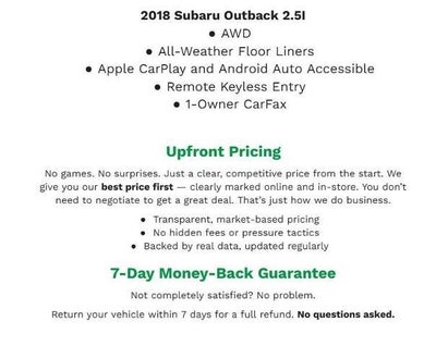 2018 Subaru Outback 2.5i