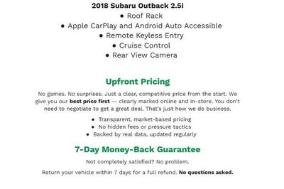 2018 Subaru Outback 2.5i