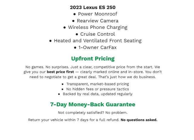 2023 Lexus ES 250 ES 250 AWD