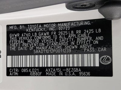 2023 Lexus ES 250 ES 250 AWD