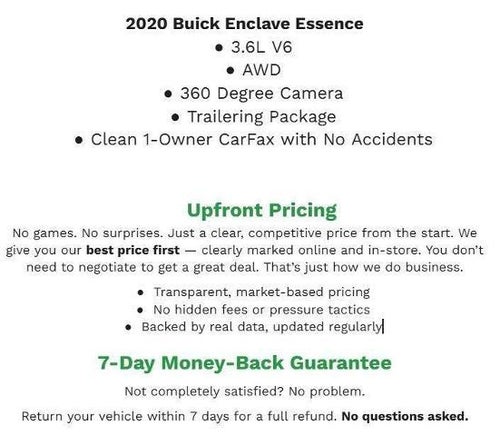 2020 Buick Enclave AWD 4dr Essence