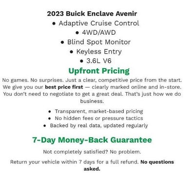 2023 Buick Enclave AWD 4dr Avenir