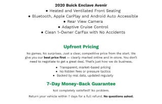 2020 Buick Enclave AWD 4dr Avenir