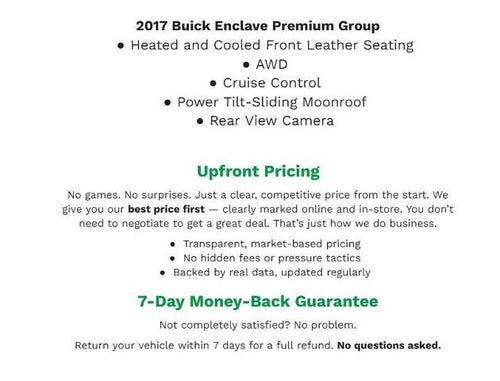 2017 Buick Enclave AWD 4dr Premium
