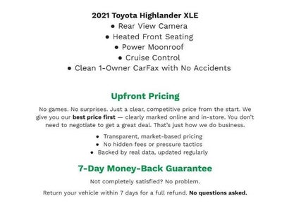 2021 Toyota Highlander XLE AWD