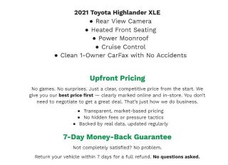 2021 Toyota Highlander XLE AWD