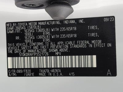 2023 Toyota Highlander L FWD