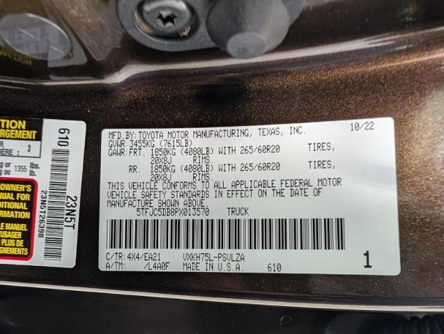 2023 Toyota Tundra Hybrid Limited Hybrid CrewMax 5.5' Bed