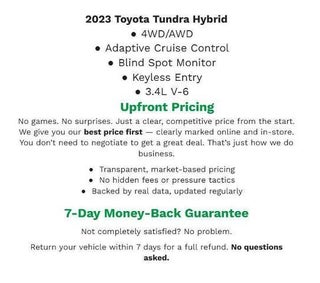 2023 Toyota Tundra Hybrid Limited Hybrid CrewMax 5.5' Bed