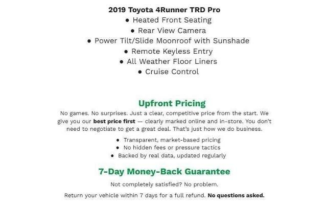 2019 Toyota 4Runner TRD Pro 4WD