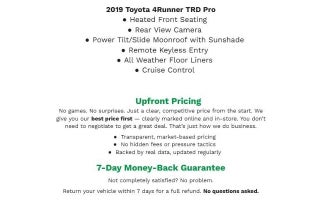 2019 Toyota 4Runner SPORT UTILITY