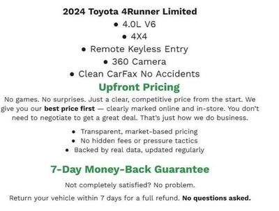 2024 Toyota 4Runner Limited 4WD