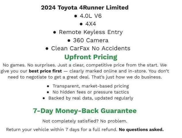 2024 Toyota 4Runner Limited 4WD