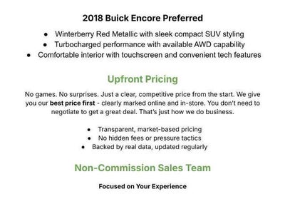 2018 Buick Encore FWD 4dr Preferred
