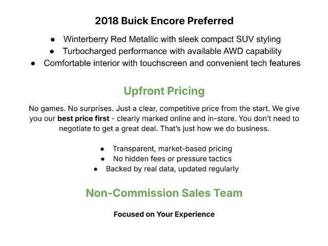 2018 Buick Encore FWD 4dr Preferred