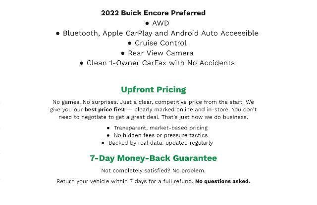 2022 Buick Encore AWD 4dr Preferred