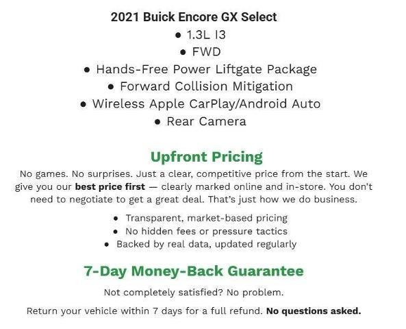 2021 Buick Encore GX FWD 4dr Select