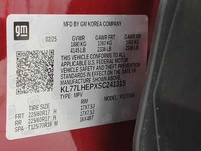 2025 Chevrolet Trax FWD 4dr LT