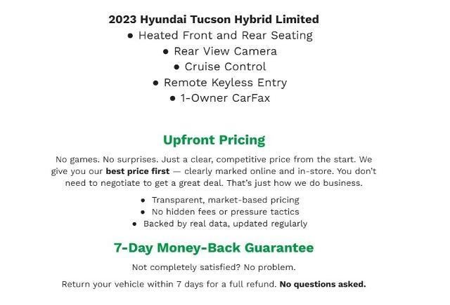 2023 Hyundai Tucson Hybrid Limited AWD