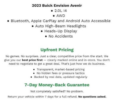 2023 Buick Envision AWD 4dr Avenir