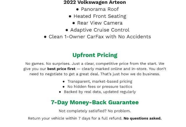 2022 Volkswagen Arteon 2.0T SEL R-Line